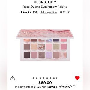 Huda Beauty Rose Quartz eyeshadow palette